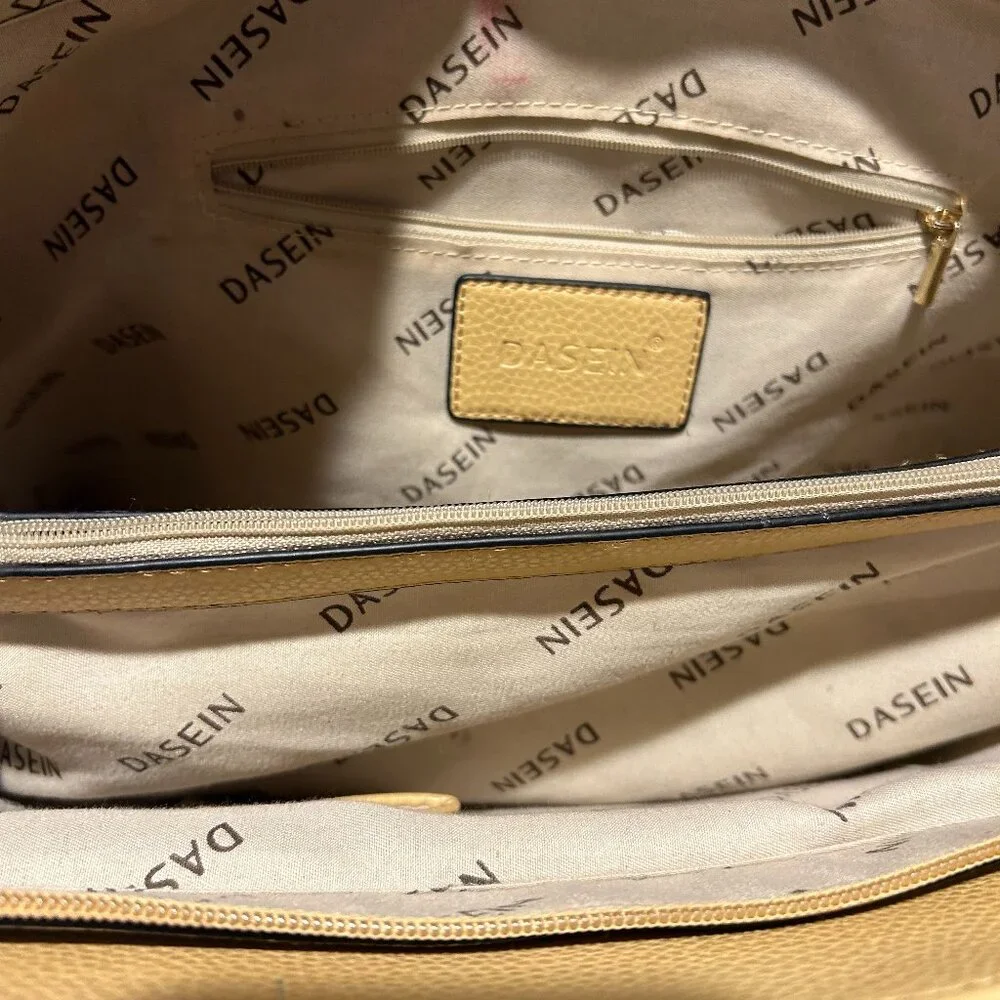 Dasein Pebbled Leather Bag - Picture 6 of 9